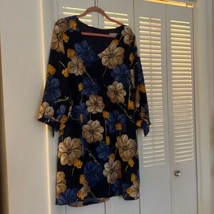 Never Worn Navy Floral Dress